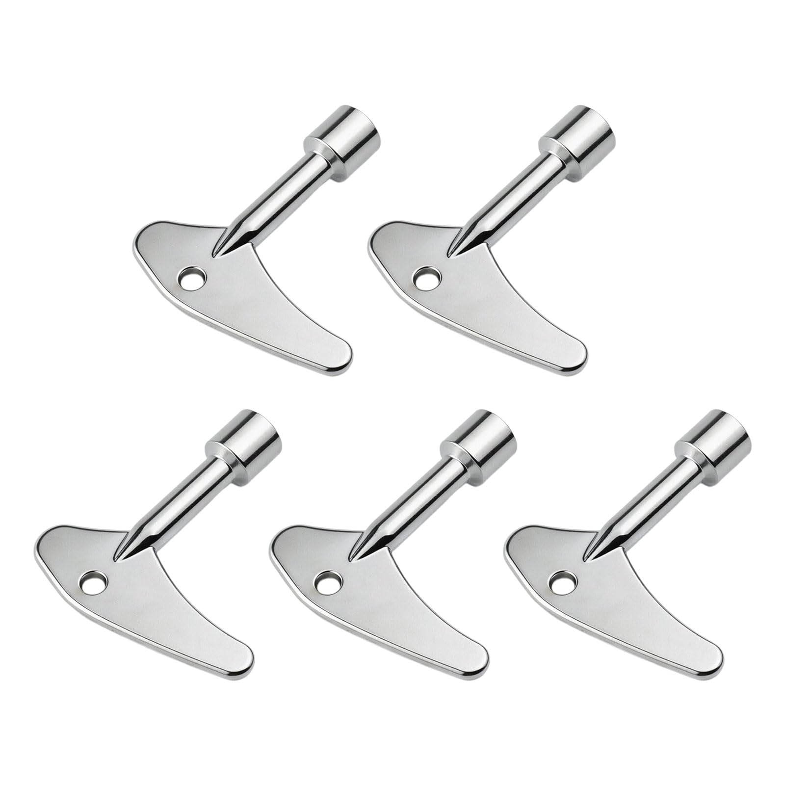 5Pcs Multipurpose Elevator Triangular Stainless Steel Tool for Lift Door Triangle Wrench Firefighter Utility Inner Trilateral for Latches