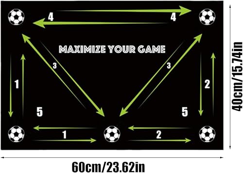 Miniatura 5 de Equipo de entrenamiento de pies de fútbol  Entrenador de agilidad de fútbol antideslizante, equipo de perforación de pasos portátil con diseño