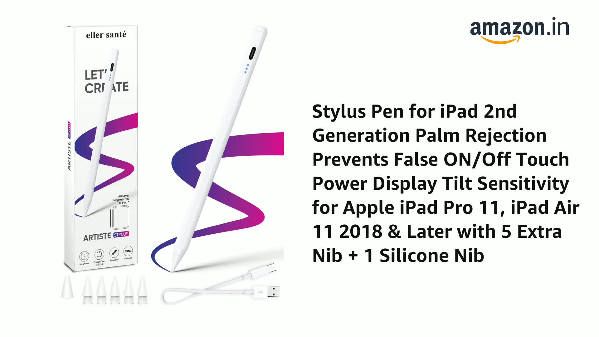 Amazon.in: Buy iPad Apple Pencil 2 Generation Upgraded Stylus Pen