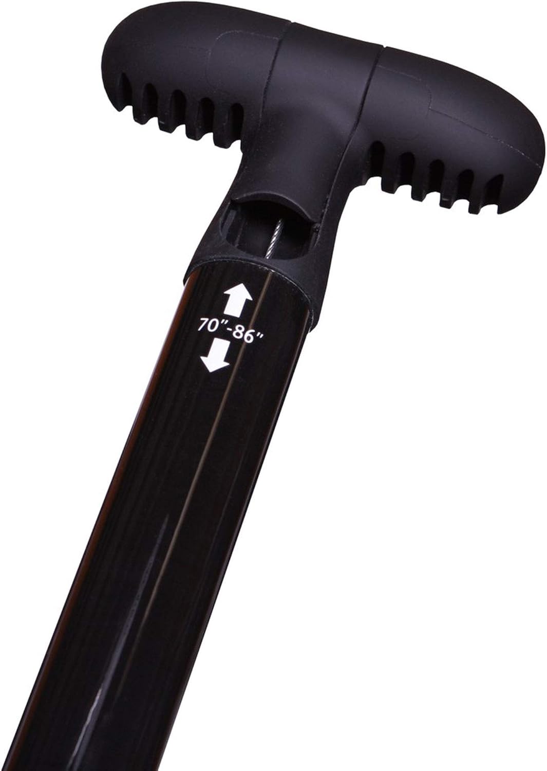 KIALOA Uhane Adjustable Fiberglass Stand-Up Paddle (Black/Coastal Blue, 70-86" - Standard Fit - Large Blade)