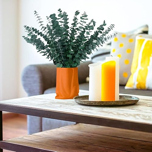 Miniatura 3 de FLOKAY - Paquete de ramas de eucalipto secas frescas, 12 piezas17 pulgadas, tallos de eucalipto preservados naturales reales para decoración del