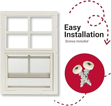 Shed Window 14 W x 21 H, J-Lap Brown for Sheds, Playhouses, and Chicken Coops 1 PK (W1421BRJ-BX1)