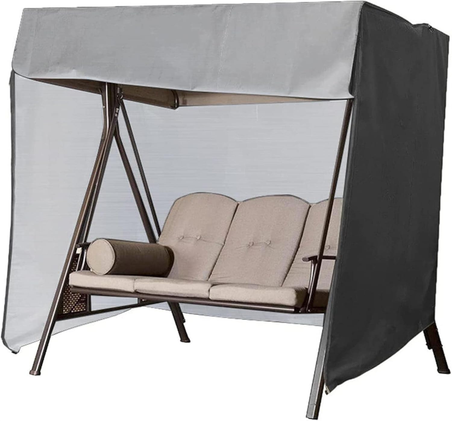 Patio Swing Cover Oxford Cloth Outdoor Furniture Cover Canopy Swing Chair Protector All Weather Protection Swing Canopy Cove with Zip Closure