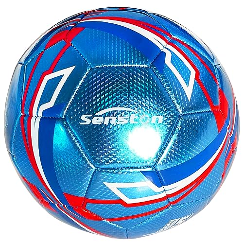 Image of Senston Size 3 Soccer Ball with Inflation Pump, Heavy-Duty Waterproof for Indoor & Outdoor Training & Recreational Play