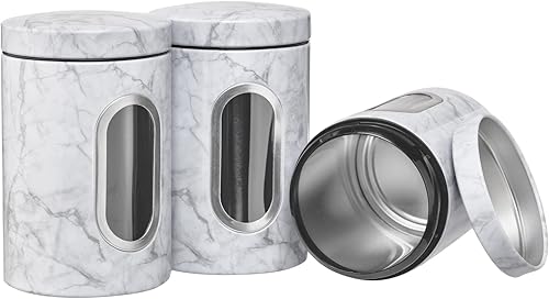 Miniatura 4 de W Home Botes de cocina para almacenamiento de alimentos, juego de decoración de cocina moderno con múltiples fines de conservación por tapas