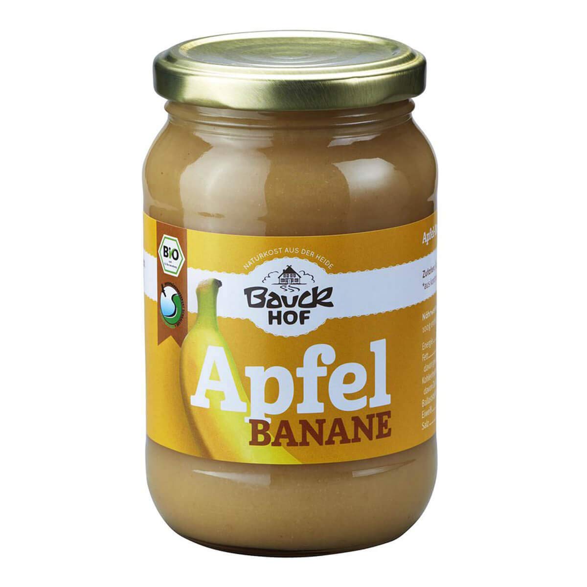 Bauckhof - Apfel-Bananenmark ungesüßt Bio - 360 g - 12er Pack