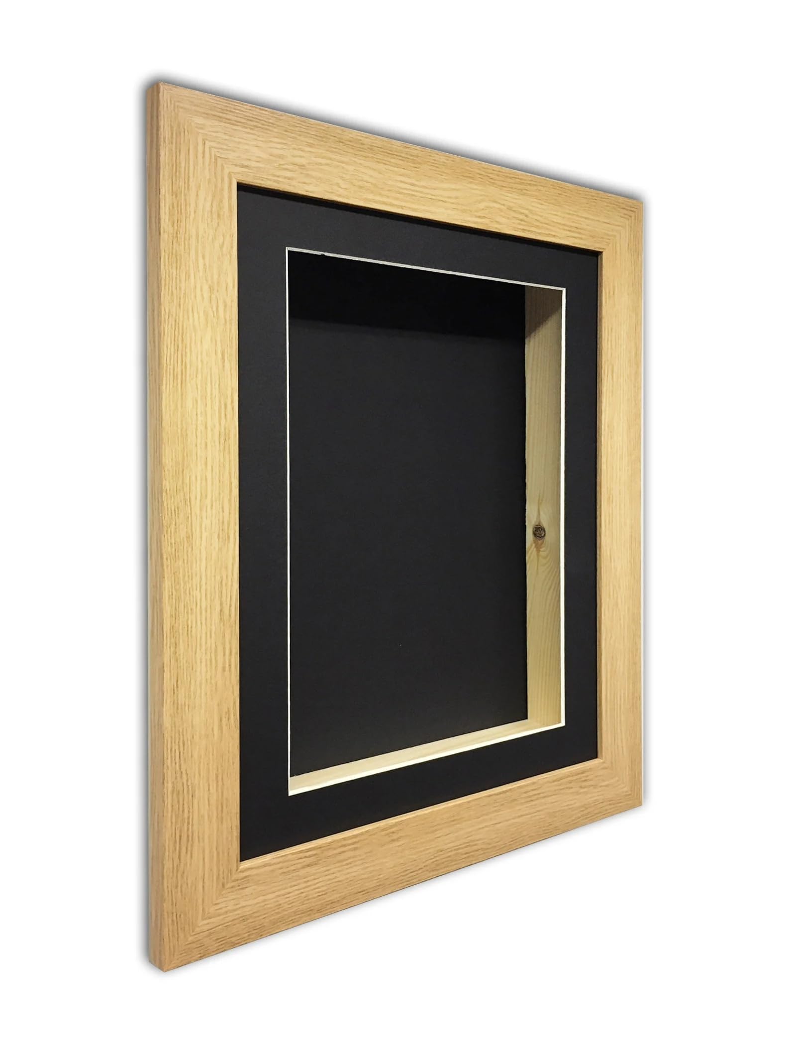 Shadow Box Frame - 2 Inch Deep 3D Keepsake Display Case | Memorabilia, Medals & Photo Display | Black Mount