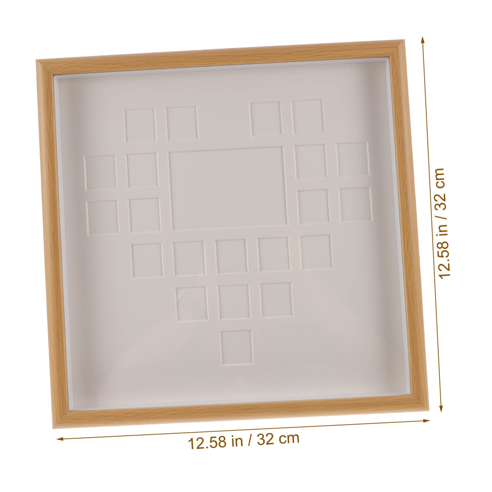 HOLIDYOYO Diy Oil Painting Frame Wood Craft Frame for Boys and Girls Creative Heart Shape Picture Holder for Decorative Artwork