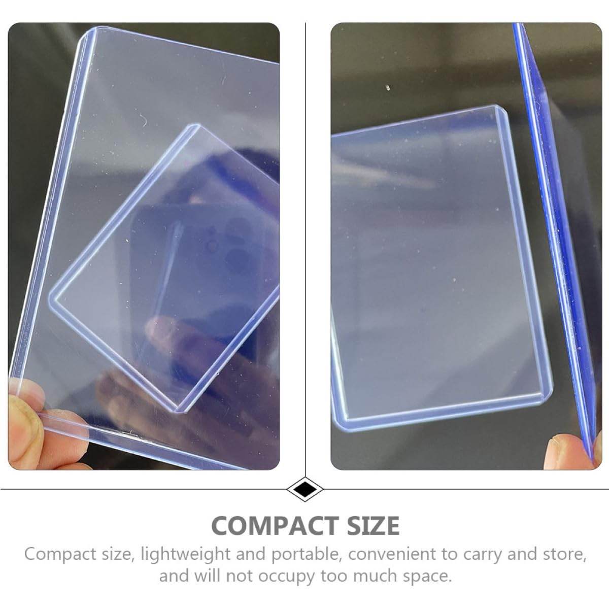 Fundas Protectoras Transparentes 100 Unidades Diseño Deportivo para Tarjetas Coleccionables Estándar para Cartas de Béisbol y Fútbol