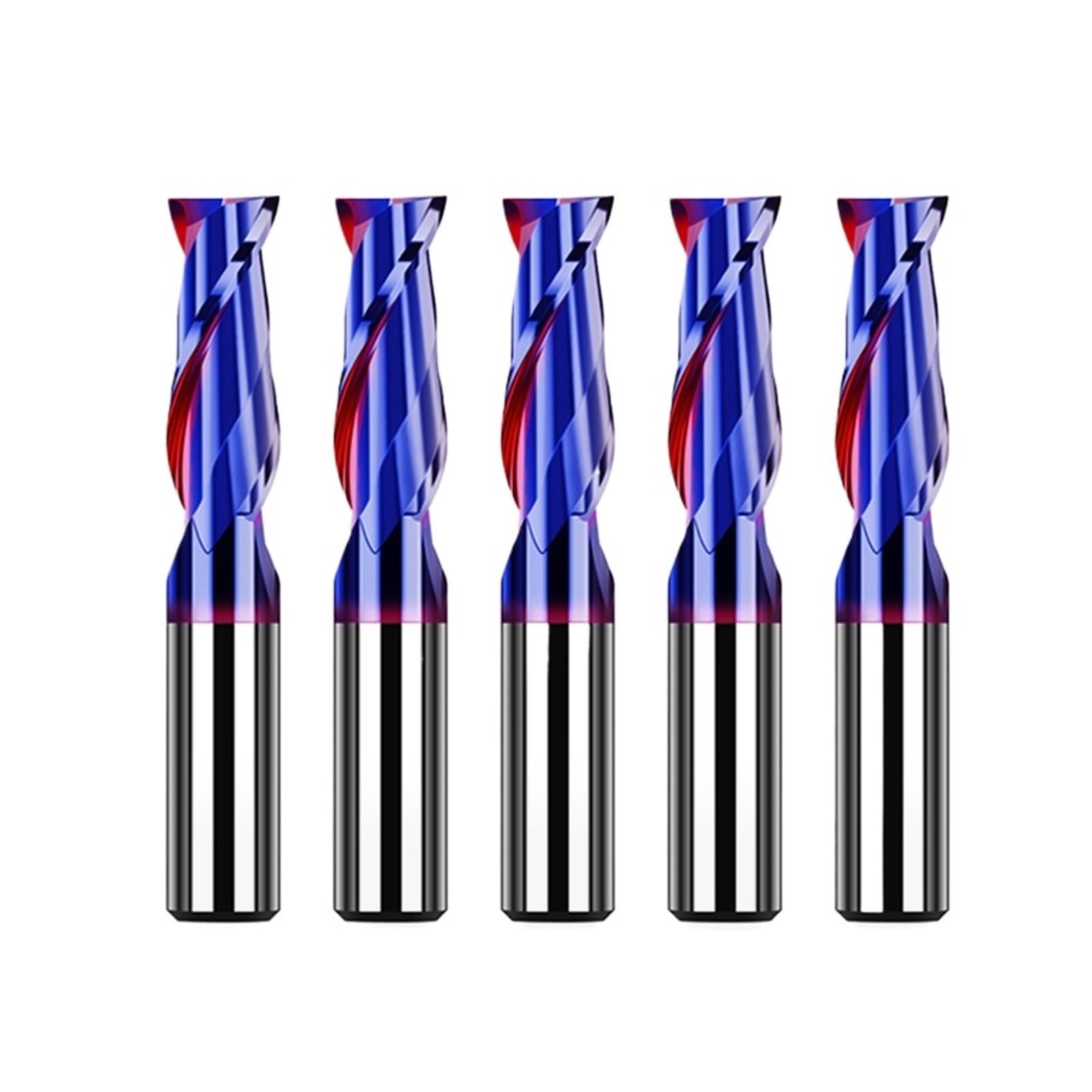 Vástago de fresa de carburo HRC65, fresa de Metal de 2 flautas, herramienta de corte, fresas planas con revestimiento CNC for acero inoxidable, 1 Uds.(D3xD3x75L)