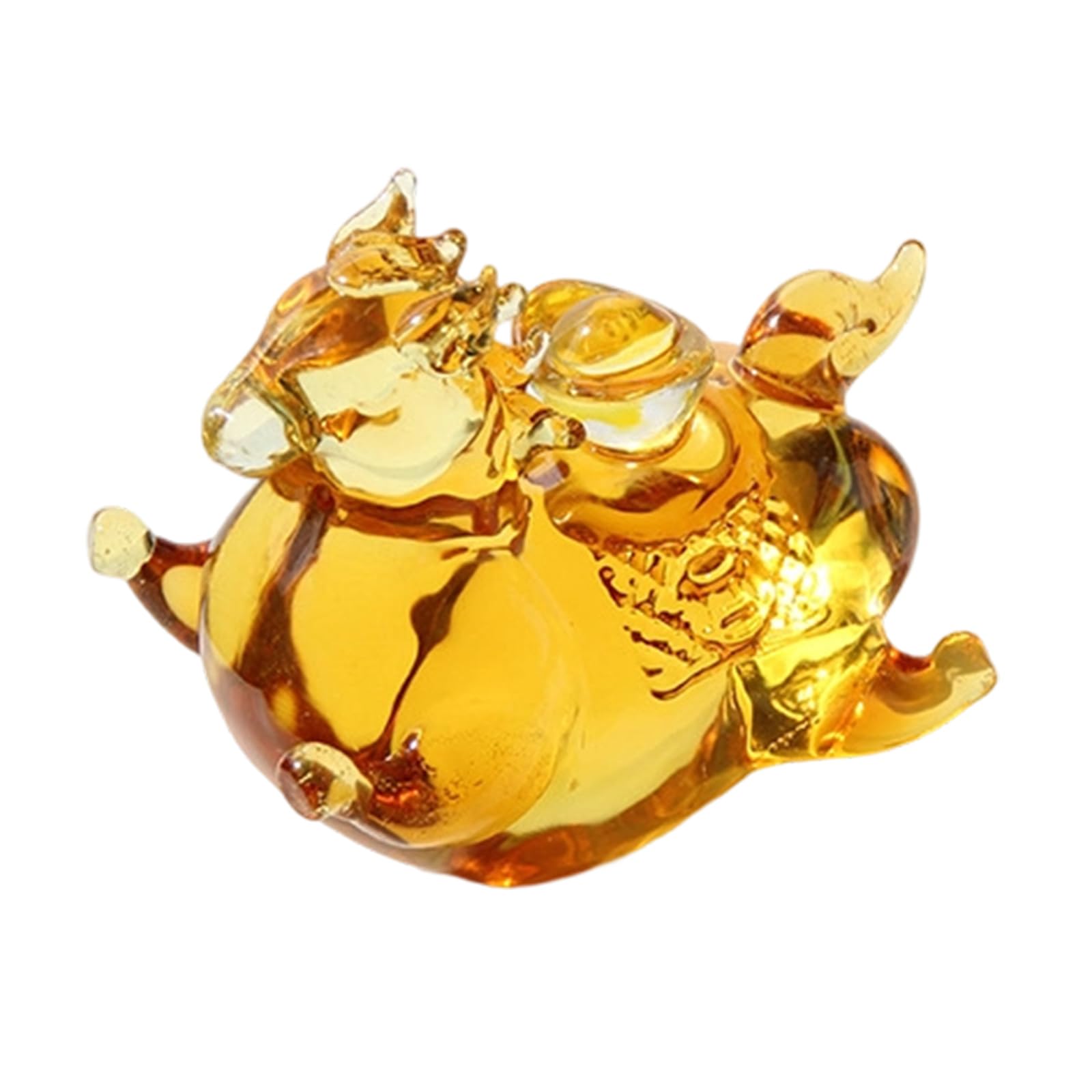 LUCKGONI Glass Horse Figurines Hand-Carved Horse Statues Fengshui Ornament Collectible Figurines for Home Offices Decorations