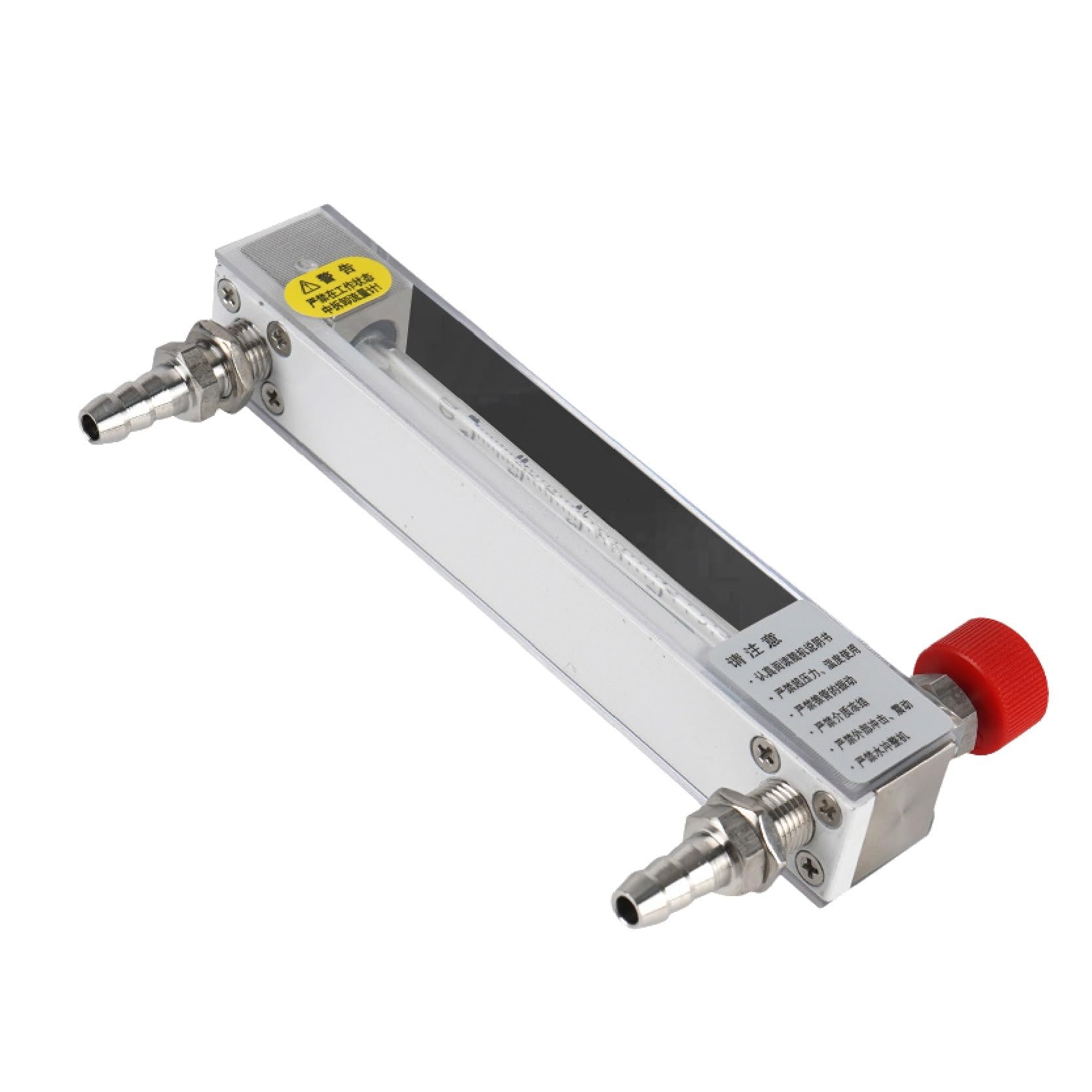 LZB-4WB Glass Rotameter Variable Area Gas Liquid Flow Meter for Lab Use Air Nitrogen Hydrogen Oxygen Anti-Corrosion(0.3-3L-min)