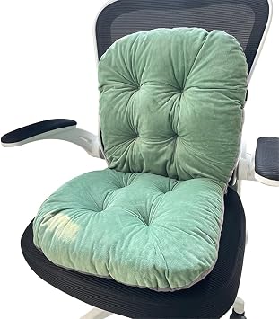 Plush High Back Rocking Chair Cushion Office Chair Cushion Seat Cushion with Back Support Relax Lazy Buttocks