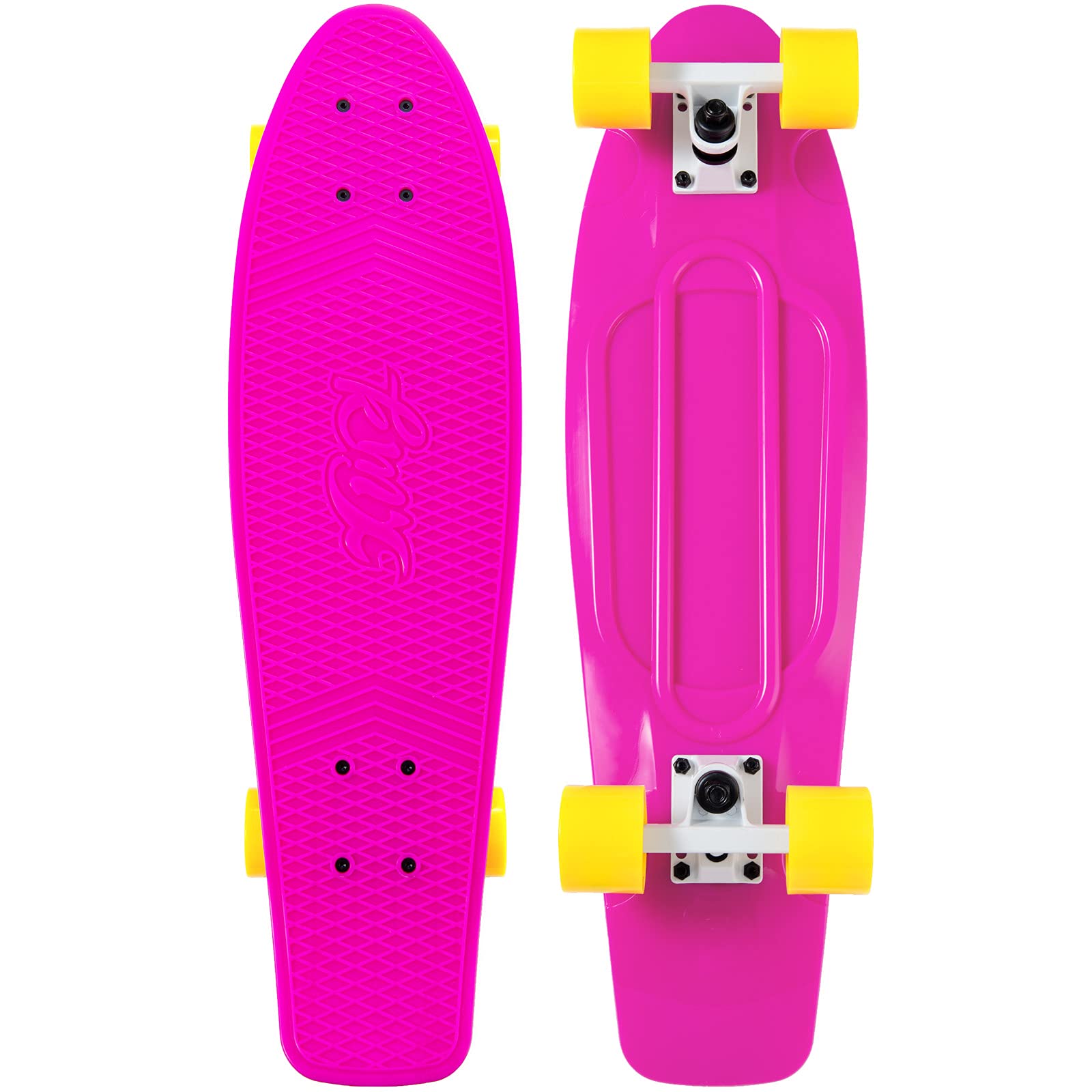 Buy KMX 27" Mini Cruiser Skateboard, Complete Nickel Board for Teens Adults Youth, Boys Girls