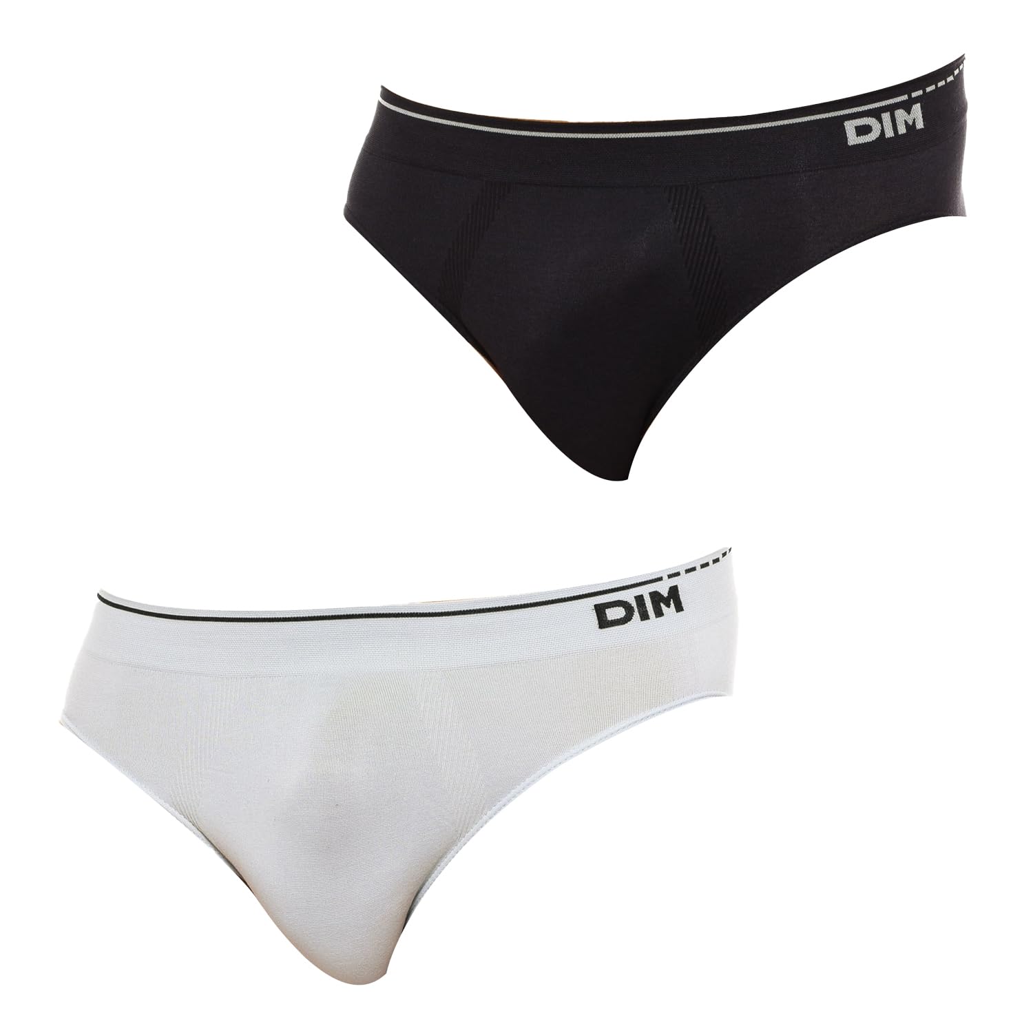 Dim Calzoncillos Tipo Slip Sin Costuras De Algodón Unno Hombre x2