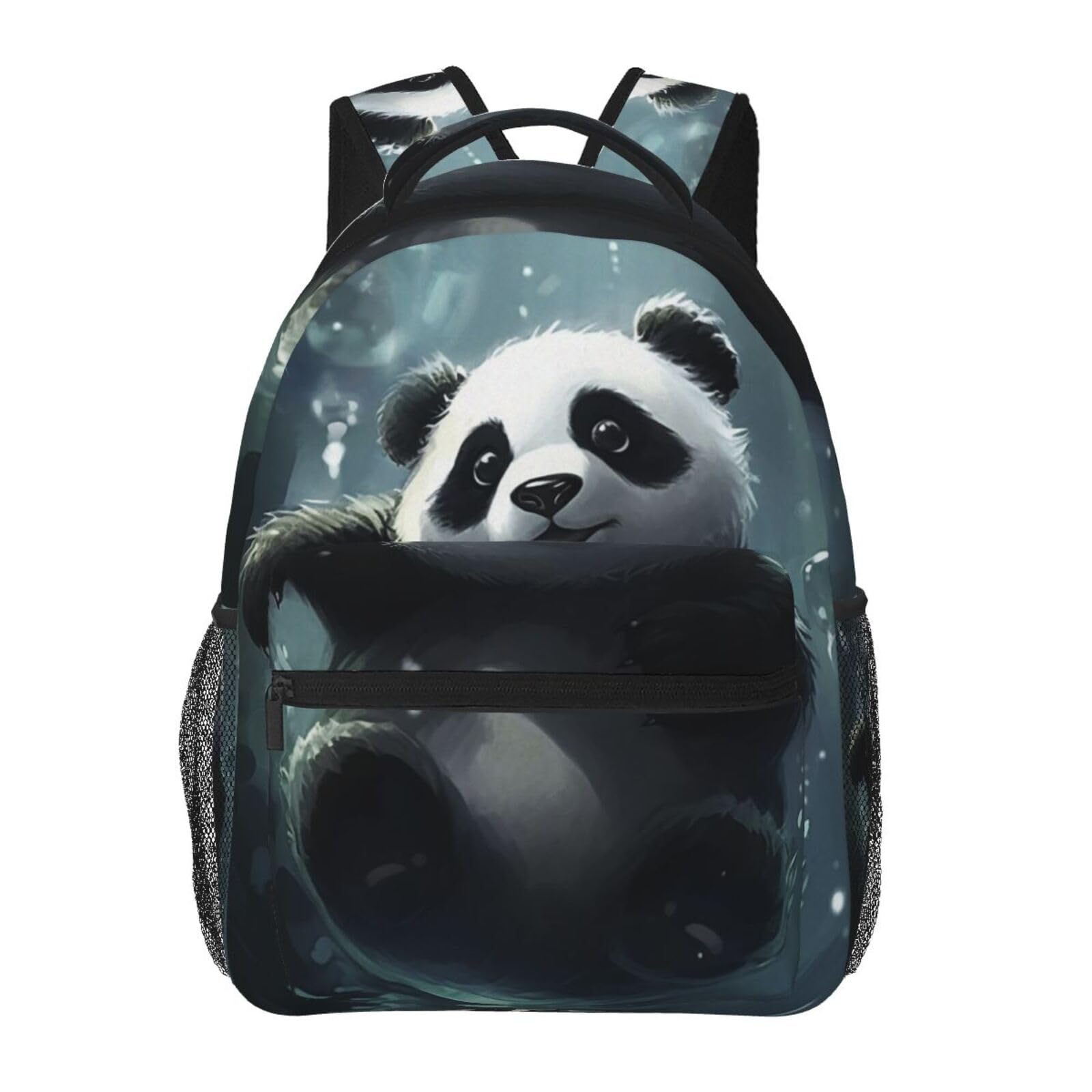 FeHuew Fantasy Cute Panda Backpacks kids Bookbag 16 Inch Shoulder Bag for Girls 1-5th Grade