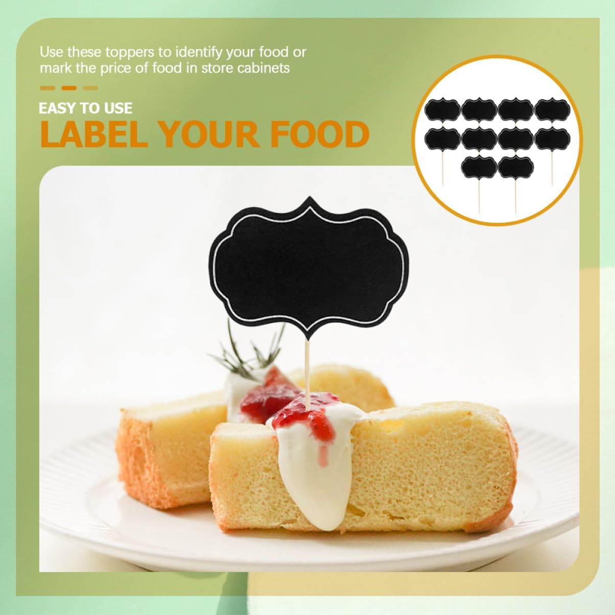 80pcs Writable Buffet Food Labels Chalkboard Cheese Markers for Weddings Parties and Desserts Safe Lightweight Decorative Food Tags for Event Catering