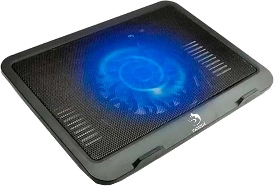 Suporte Notebook Cooler Led até 15,6" Base Com Ventilação Apoio Usb Adicional