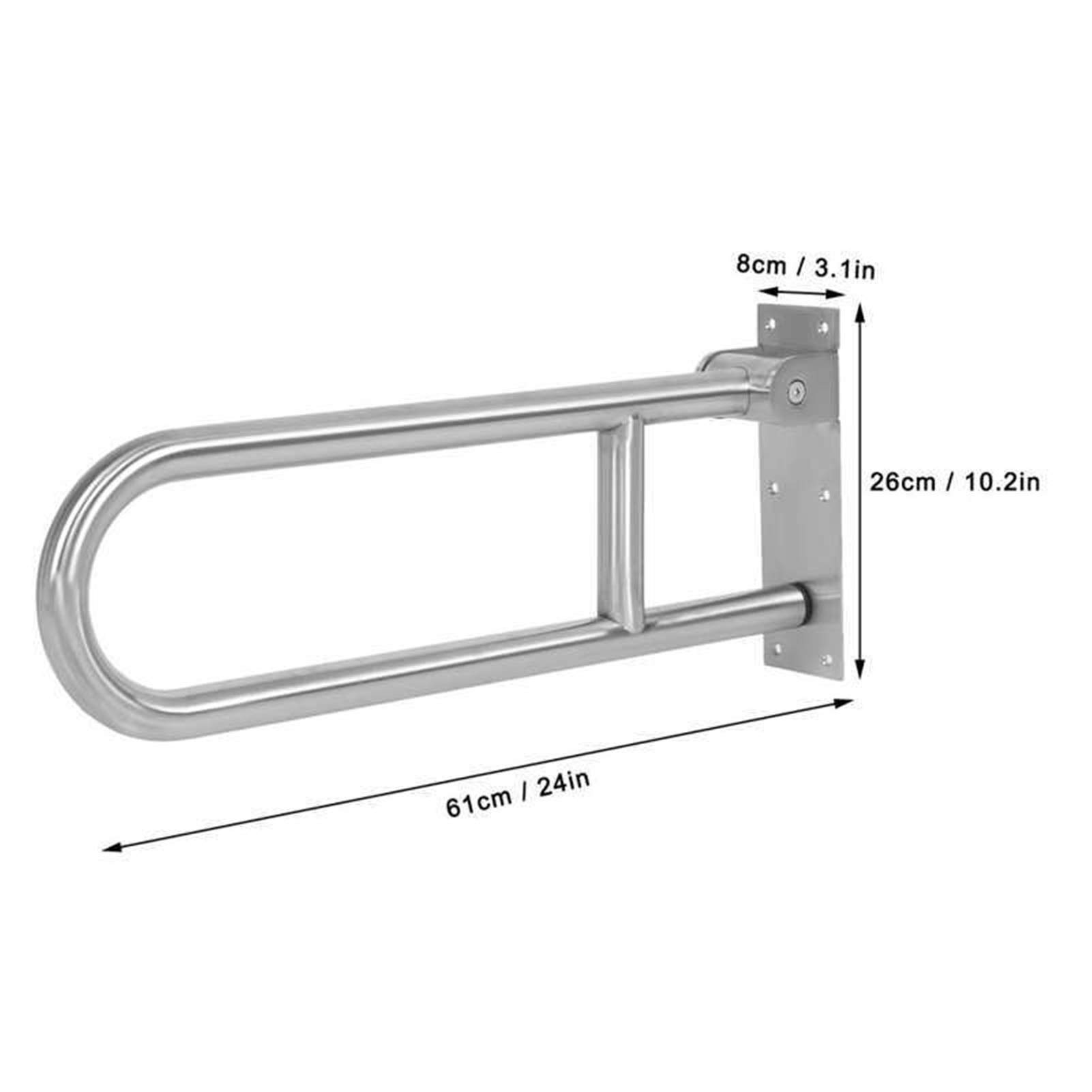 Barra de Captura de Soporte de Seguridad de Acero Inoxidable de Acero Inoxidable Plegable para el Hardware para Personas Mayores con discapacidad Asa de Seguridad