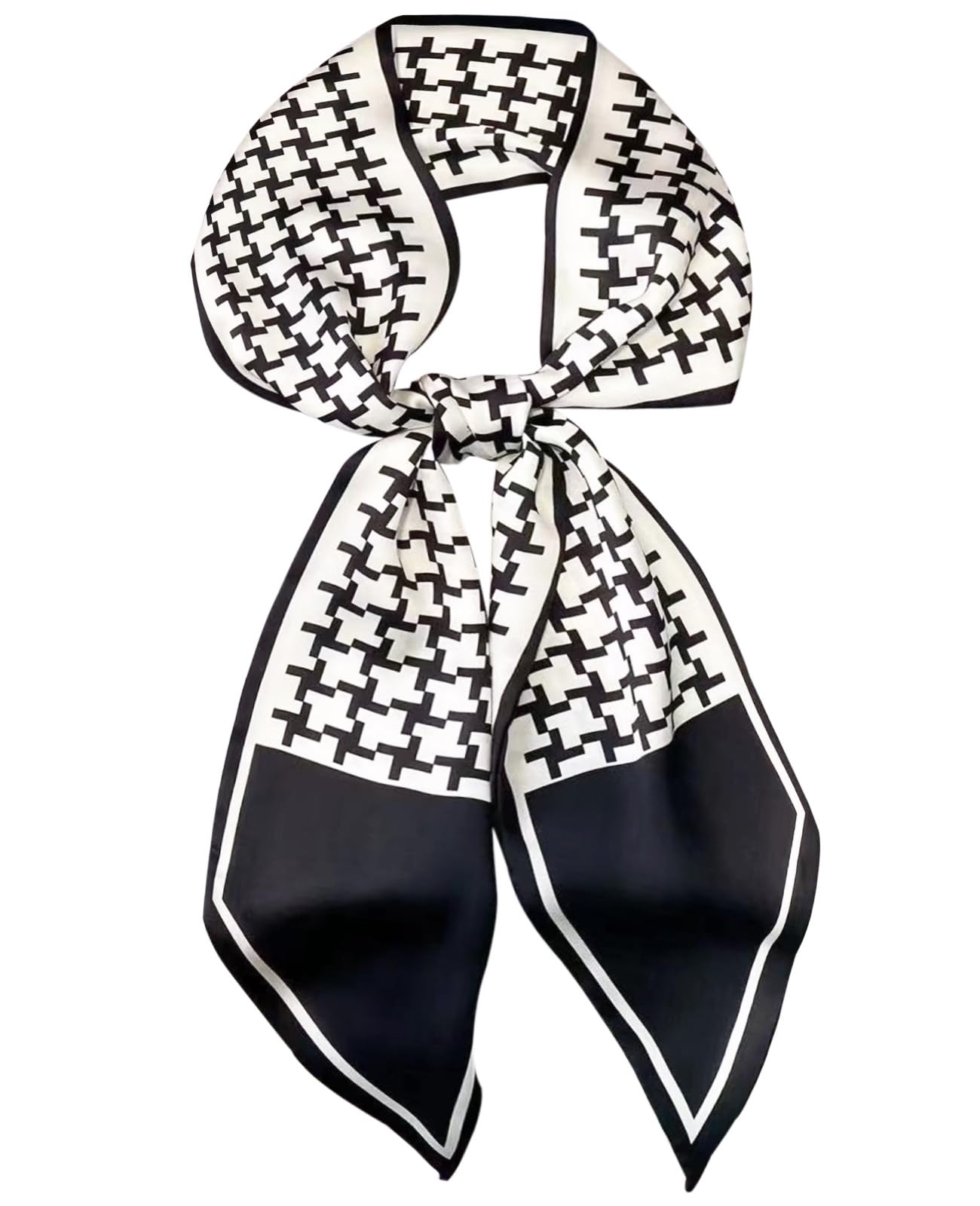 Hioyiwse Head Scarf Hair Neck Scarves For Women Purse Bag Scarfs For Handbags Silky Long Thin Satin Headscarf Fashion