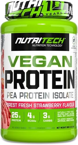 Nutritech Forest Fresh Strawberry Flavour Vegan Protein Powder 908 g