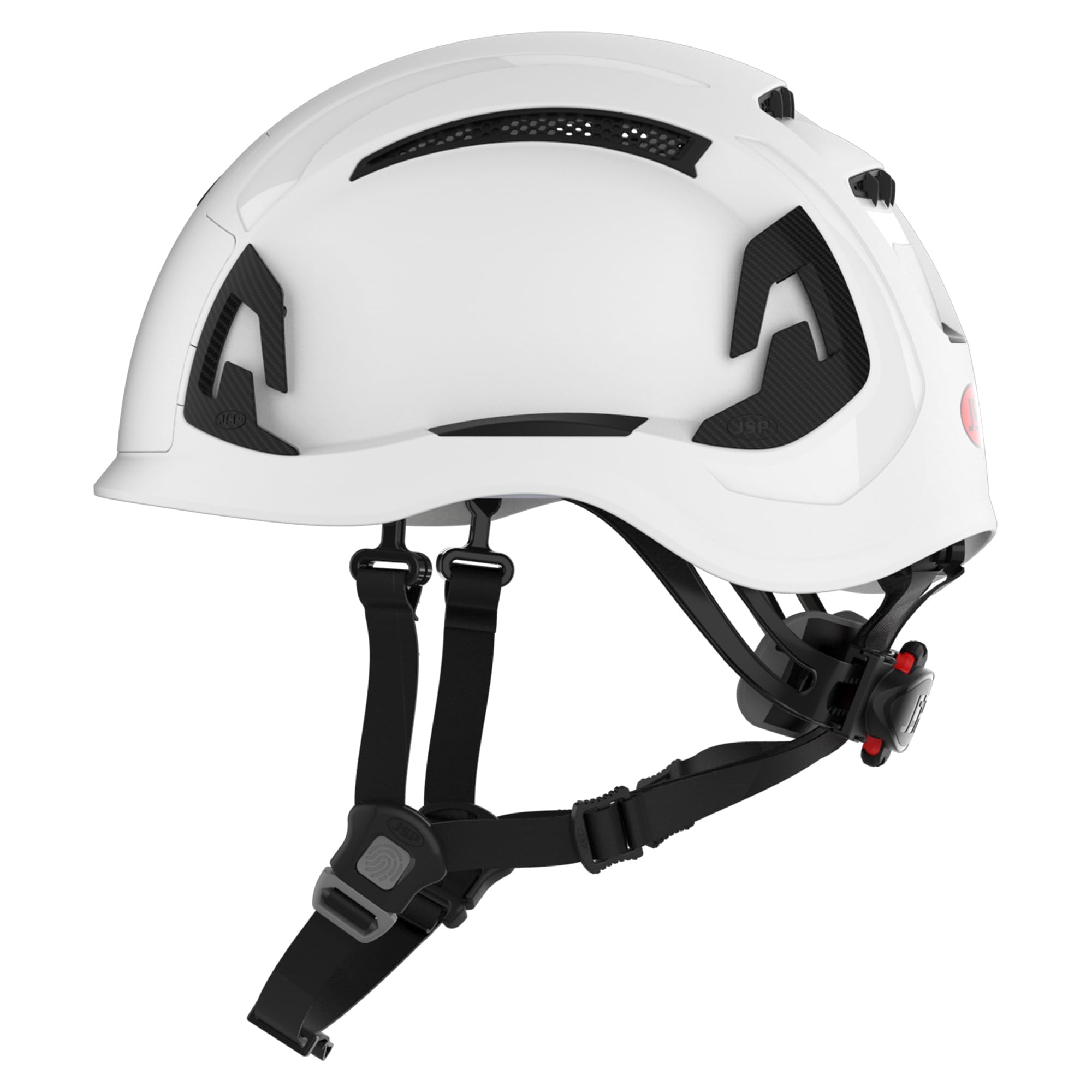 JSP EVO ALTA BASEWORKER Industrial Safety Helmet Hard Hat, Wheel Ratchet, Vented, White - Image 3
