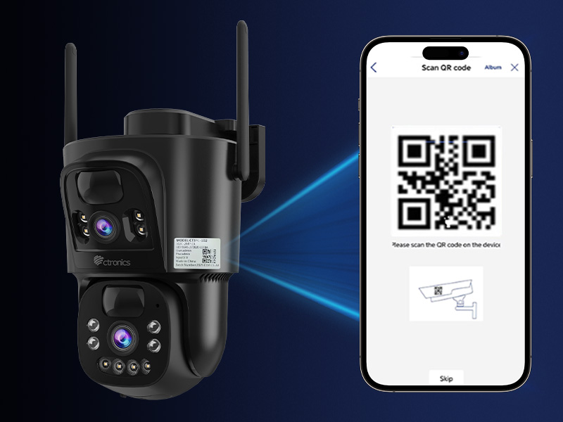 Amazon.co.jp: 【2026同時二画面・5GWiFi】Ctronics 防犯カメラ 屋外