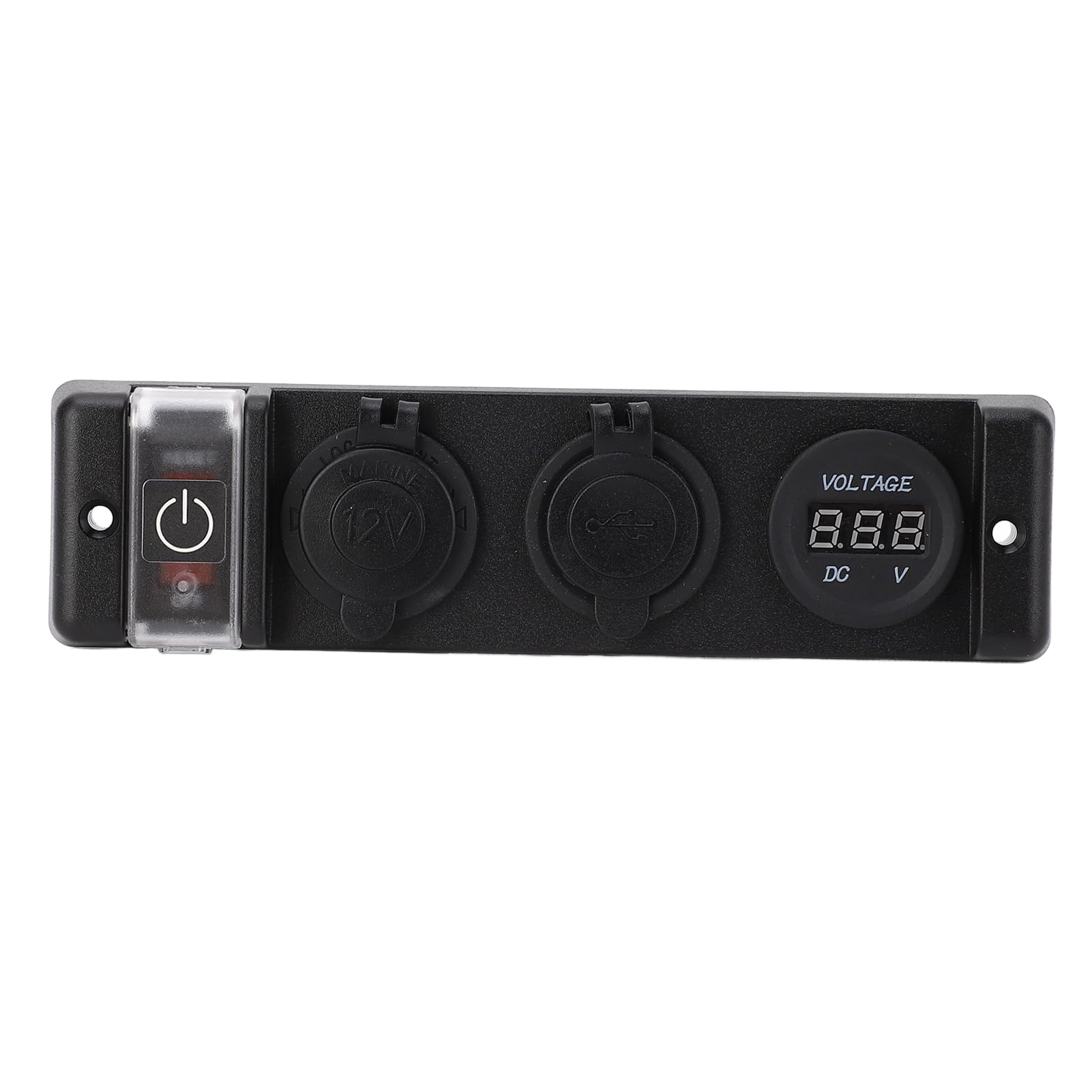 Panneau de Prise Allume-Cigare USB avec Indication LED pour Voiture, Bateau, SUV, Yacht, Double Panneau de Prise USB étanche IP66 pour Véhicules DC 12 V