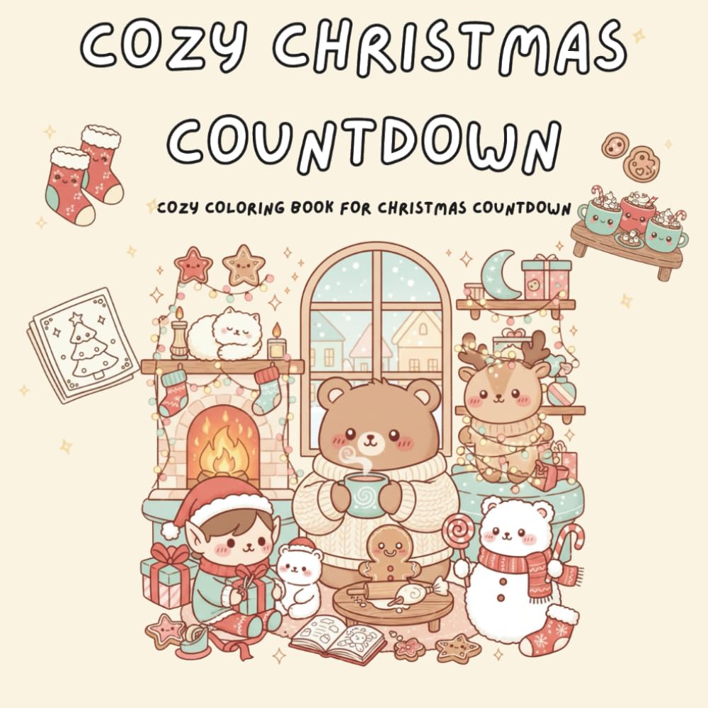 Cozy Christmas Countdown – COZY EDITION: COZY COLORING BOOK FOR CHRISTMAS COUNTDOWN (COZY EDITION – Coloring Book Series)