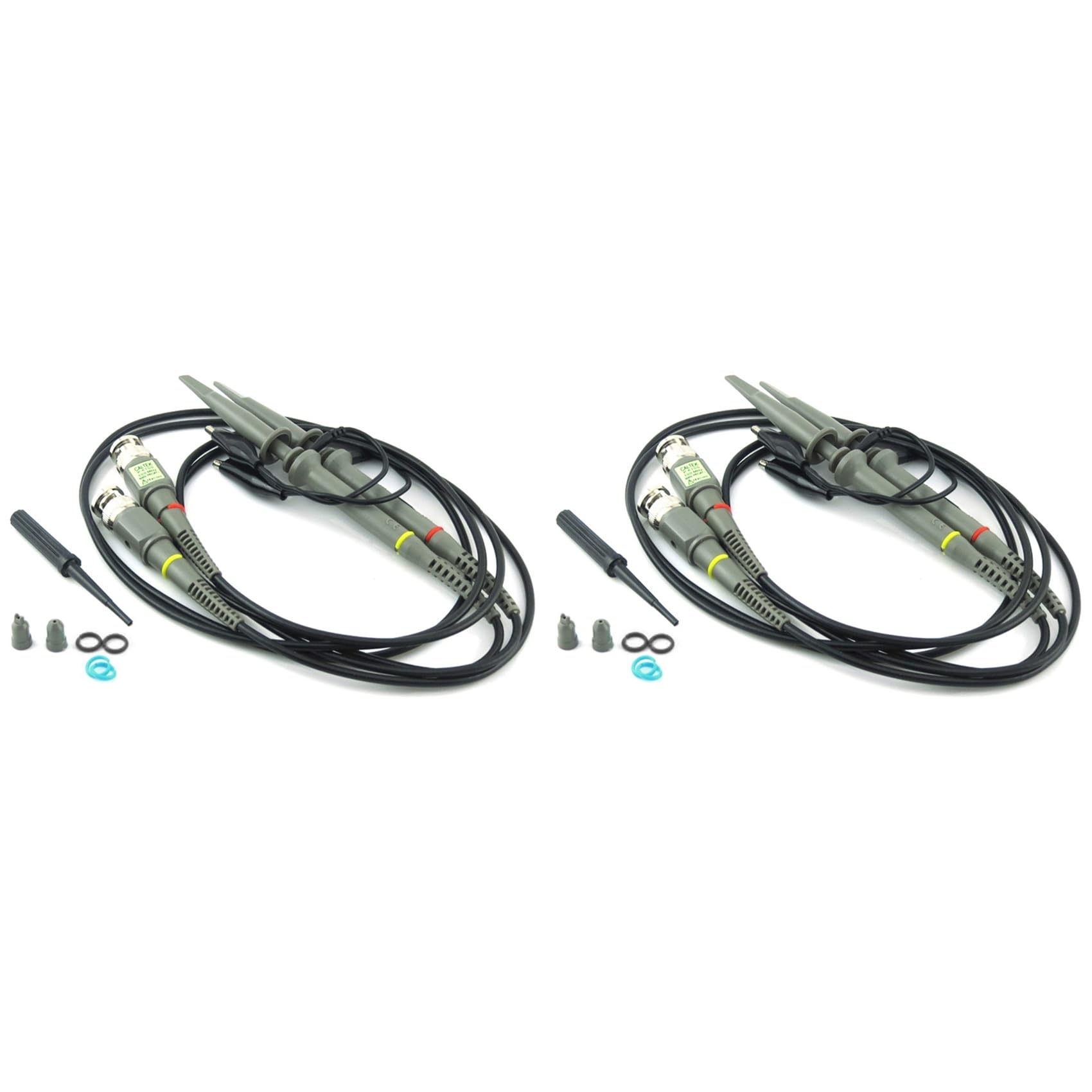 Jnchdghwa As Shown 4Pc P6100 Bnc Oscilloscope Probe Kit 100Mhz 1X 10X High Scope Analyzer Alligator Clip Probes Test Leads