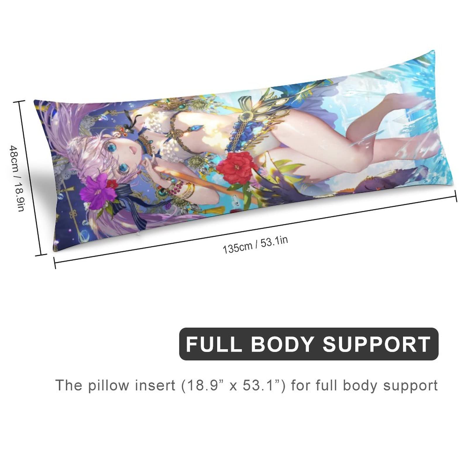 Amazon.co.jp: 抱き枕カバー 48×135cm 美しい キャラクター柄 神撃の 