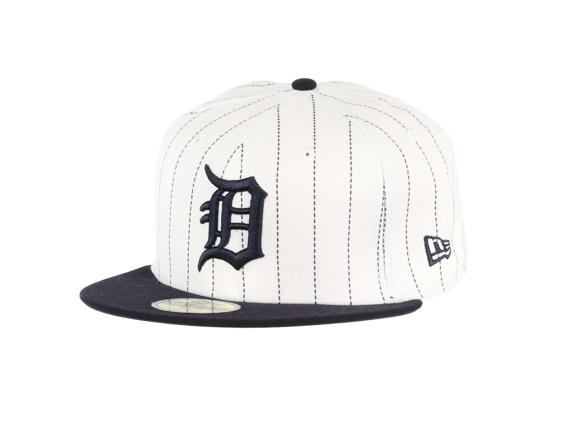 New Era Unisex Detroit Tigers #29661 Detroit Tigers Mlb Pinstripe White Navy 59Fifty Basecap