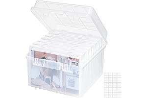 Doc Safe Photo Box: 7-in-1 Clear Photo Keeper for Precious Memories