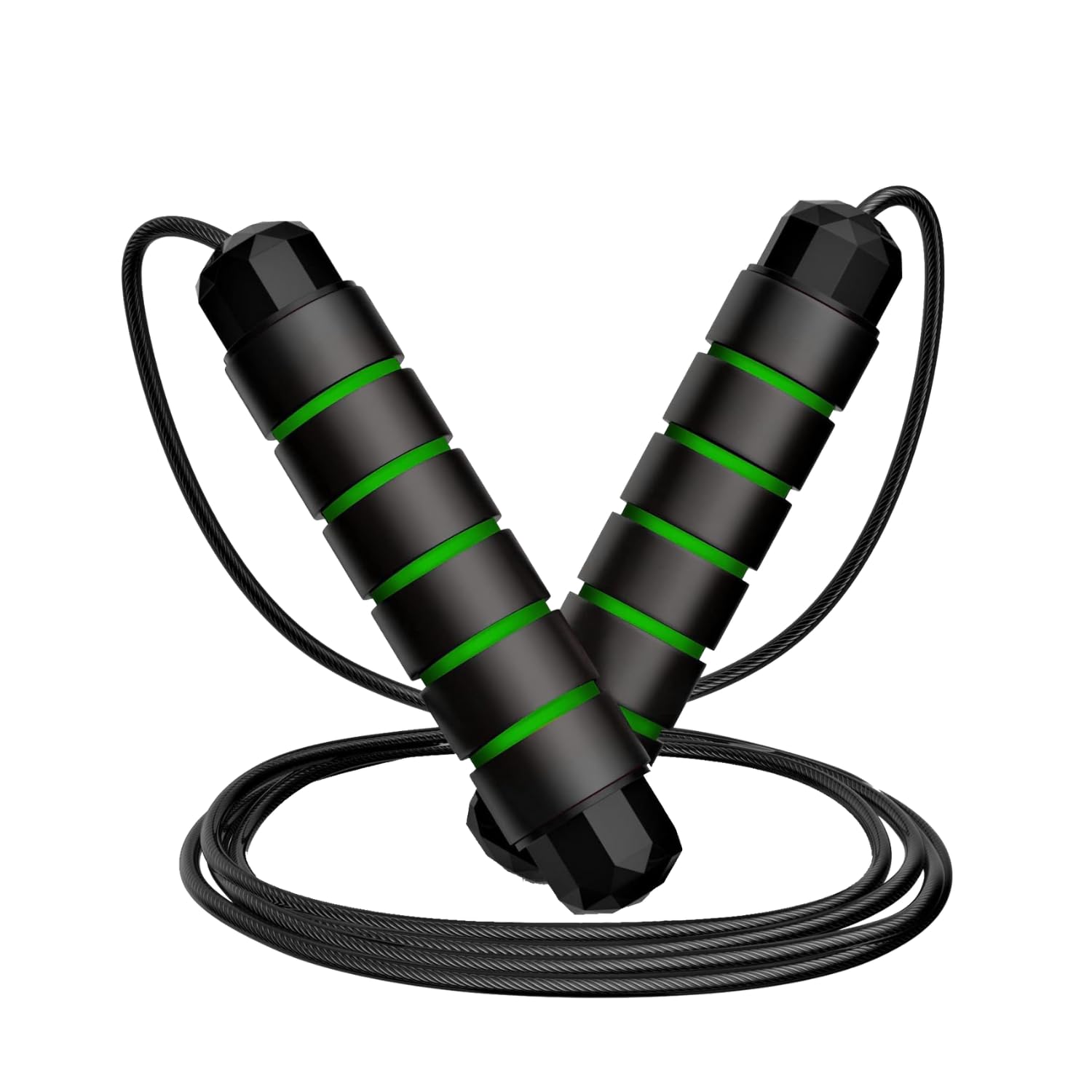 Muscle Banao Skipping Rope Men and women and Children Exercise Rope for Exercise Workout & Weight LossTangle Free Jumping Rope for Kids (Green)-image-40