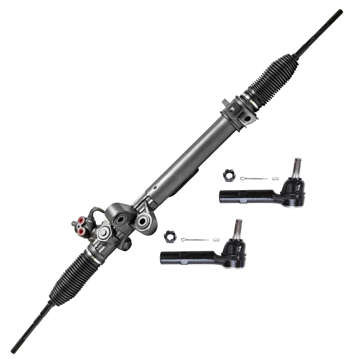 Detroit Axle - Rack and Pinion Kit for Chevrolet Traverse Buick Enclave Saturn Outlook Acadia Limited, Complete Power Steering Rack and Pinion Assembly Outer Tie Rods