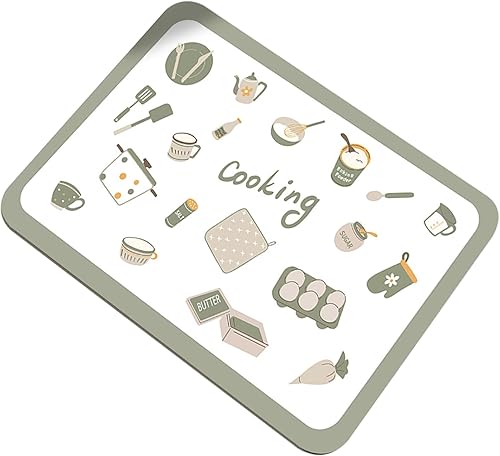 Miniatura 9 de Tapete de secado de platos con patrón de flores creativas para encimera de cocina, tapete de drenaje súper abosrbente, tapete de café antideslizante