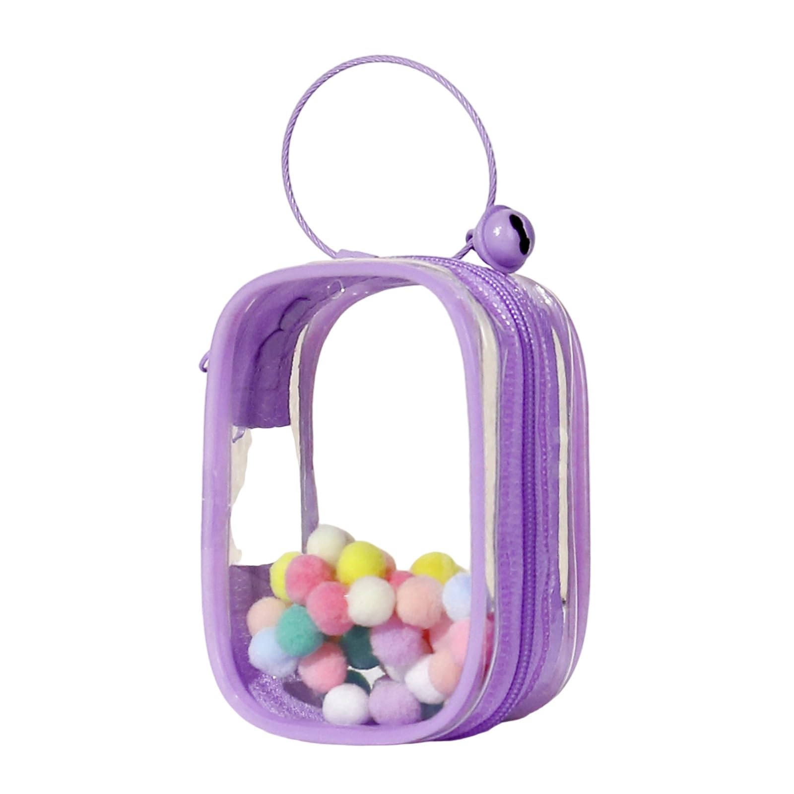 APGLSXY Sturdy PVC Clear Storage Bag for Baby Items and More Portable Designs for Easy Transportation Daily Casual Use Round Fashionable Pouches