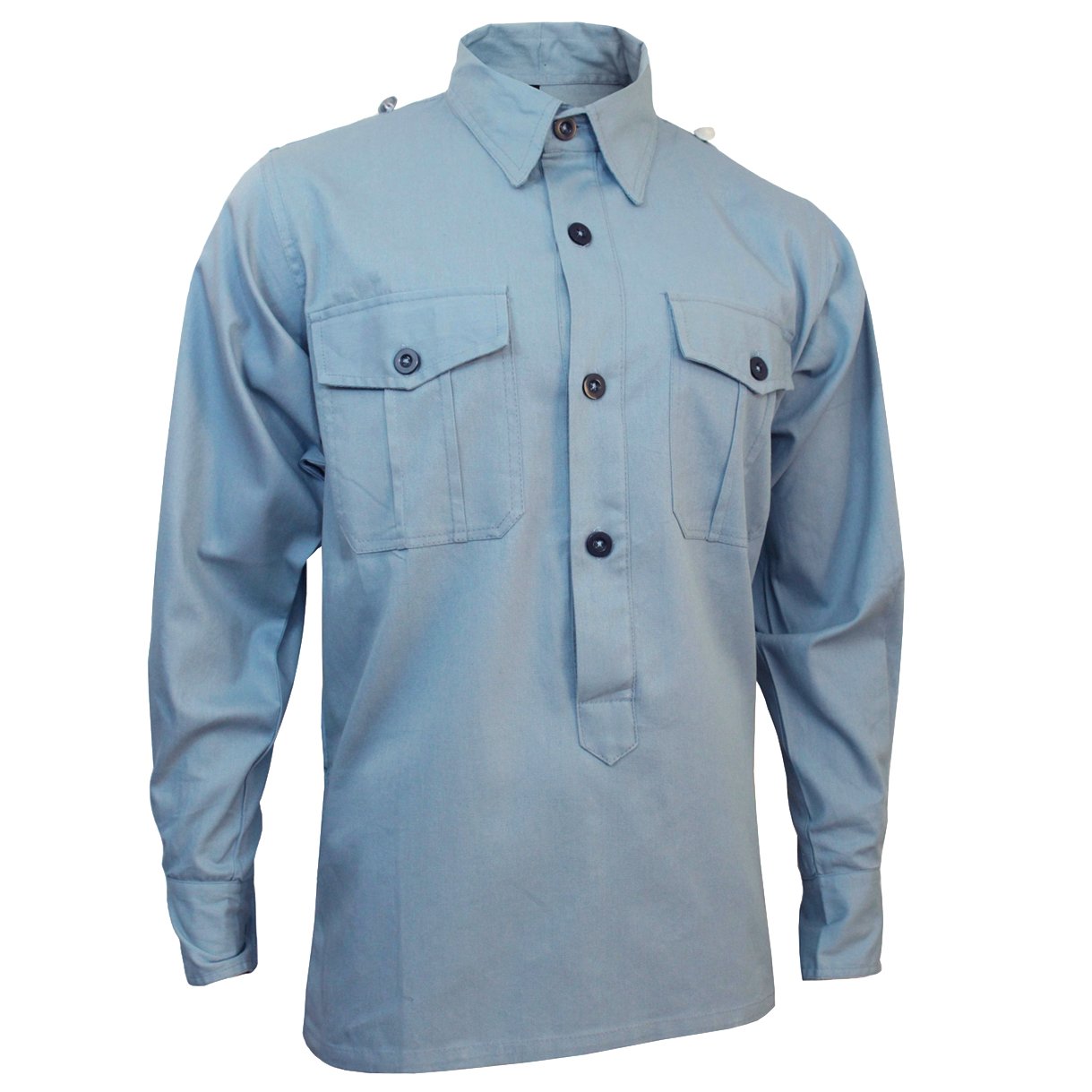 Epic Militaria Chemise Bleue de l'Armée de l'Air Allemande WW2