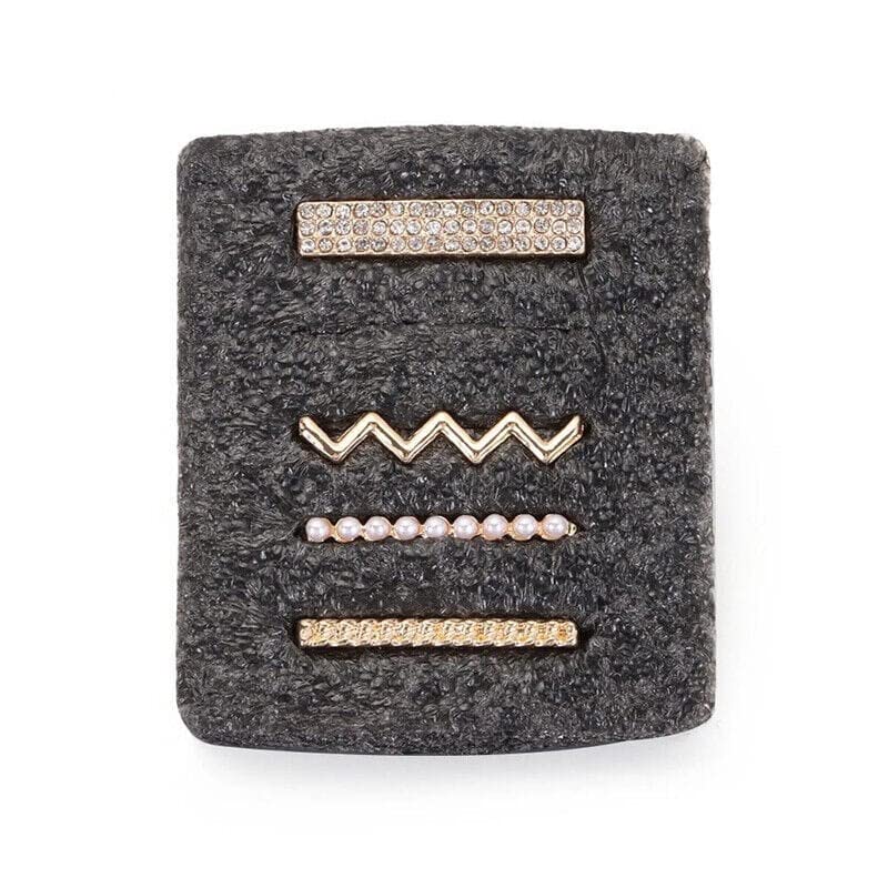 Amlee Universal Smart Watch Charms Decorative Ring Loops for All Watch Band Ornament Smart Watch Fashion Jewellery Charms Accessories (No Band). (am_CH09, Set of 4)