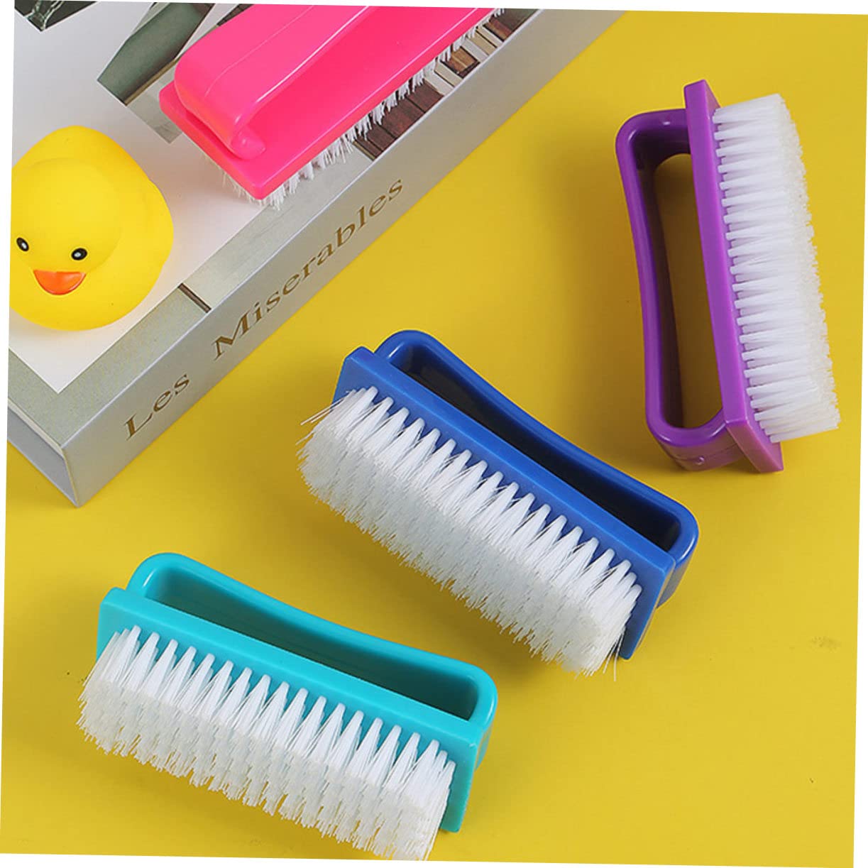 Healeved 12pezzi Pennelli Per Pulizia Unghie Spazzole Manicure Per Rimuovere e Macchie Su Unghie Per Uso Professionale e Domestico