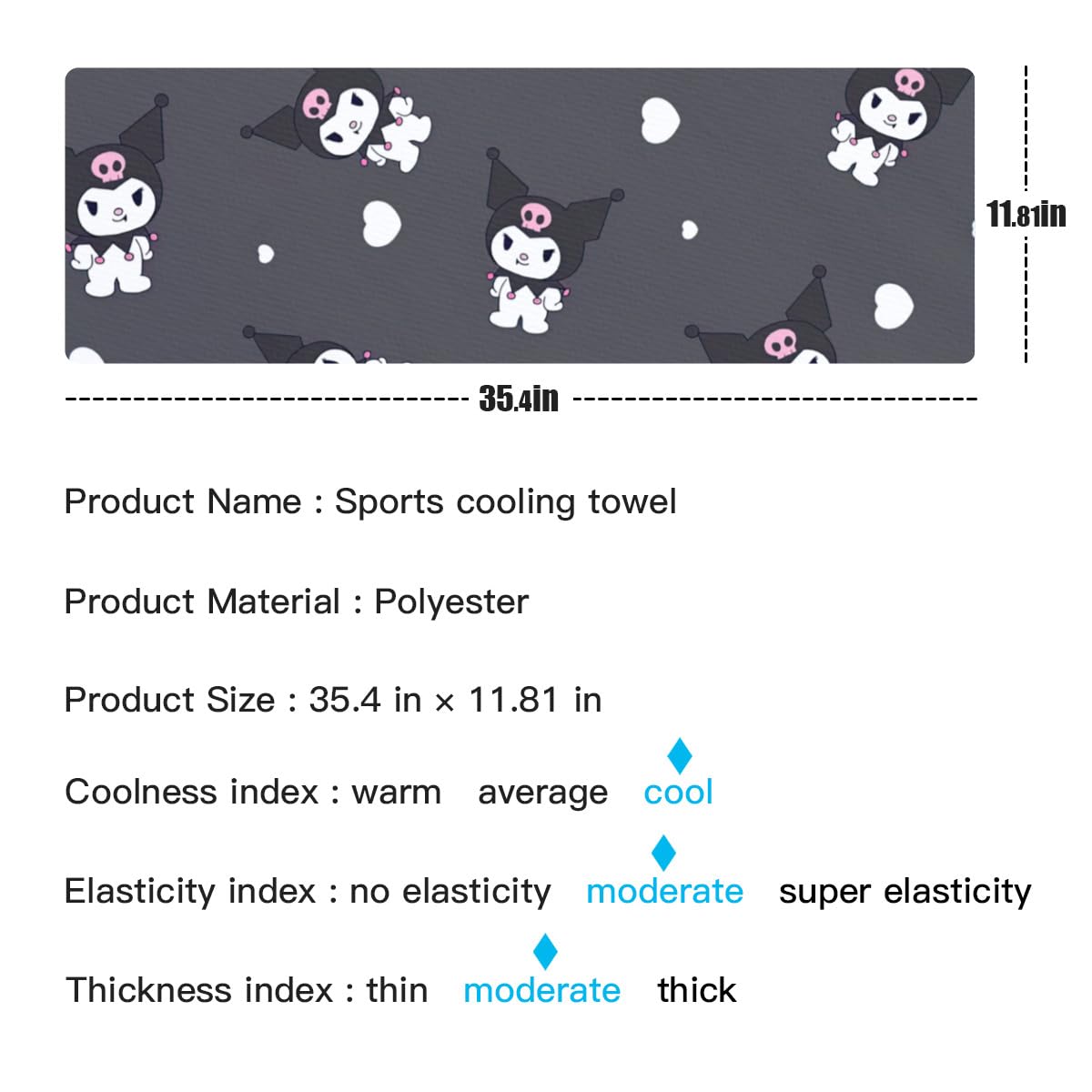 Amazon｜クロミ ちゃん マイメロディ マフラータオル スポーツタオル 2