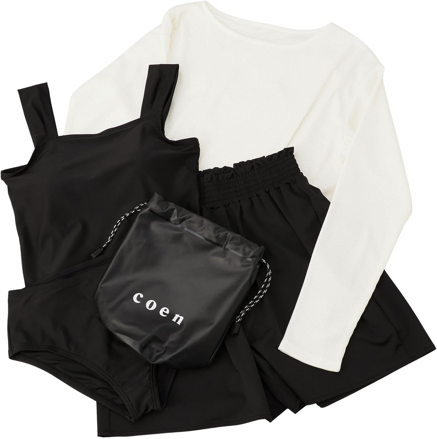 コーエン] 5点セット ワッフルプルオーバー スイムウェア