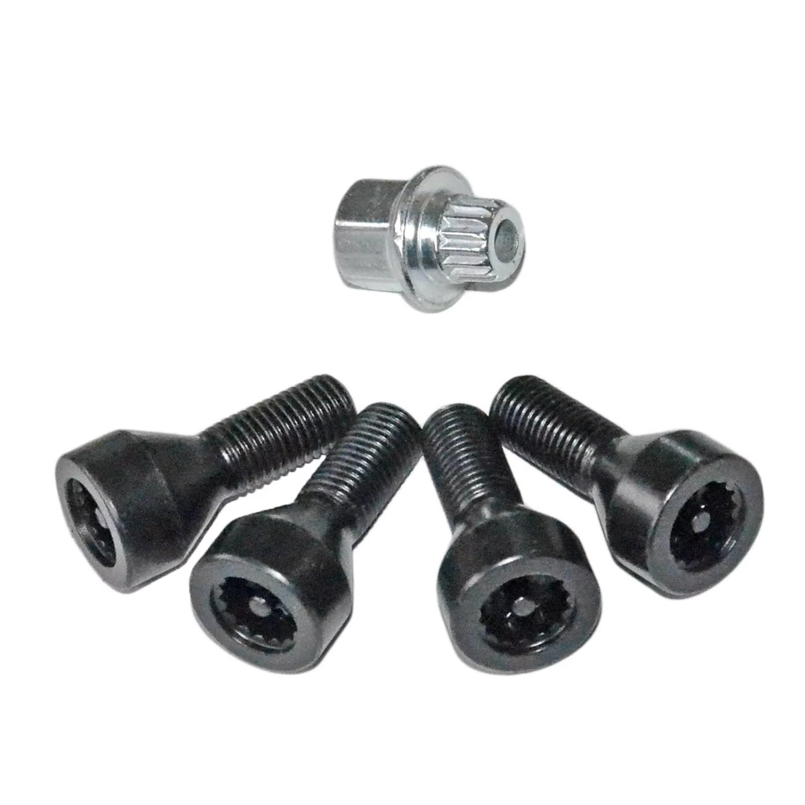 Bulloni Ruote Set Bulloni Antifurto Ruote Auto Neri Parti 36136786419 Compatibile Con BMW Per 323i 1998-2000 Per 325Ci 2001-2006 Per 328i 1996-2000.