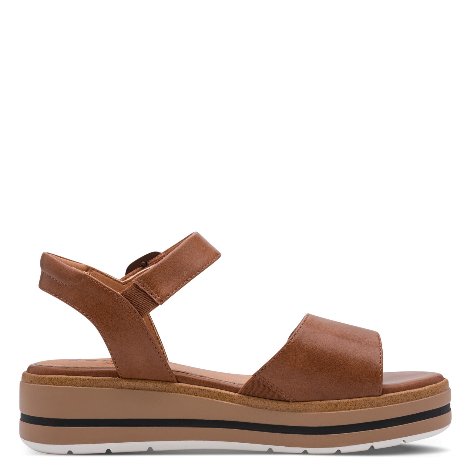 Jana Damen Sandalen Plateau mit Klettverschluss Vegan