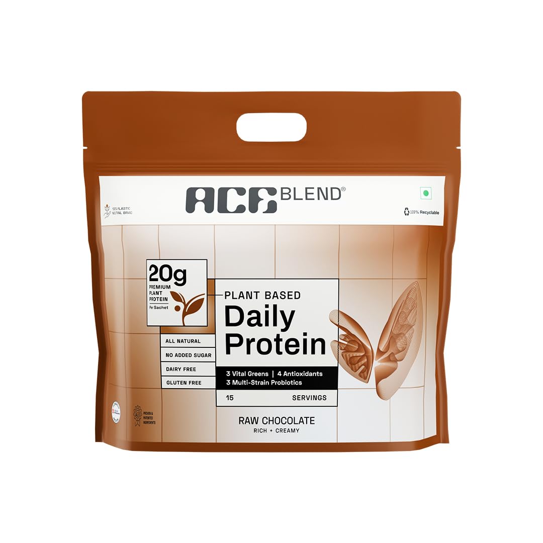 Sponsored Ad - Daily 20G Plant Protein (15 Servings) | Pea & Brown Rice Isolate | 3 Vital Greens 4 Antioxidants 3 Probiotics | Boosts Strength, Recovery & Fat Loss | No Added Sugar | Unisex | Raw Chocolate