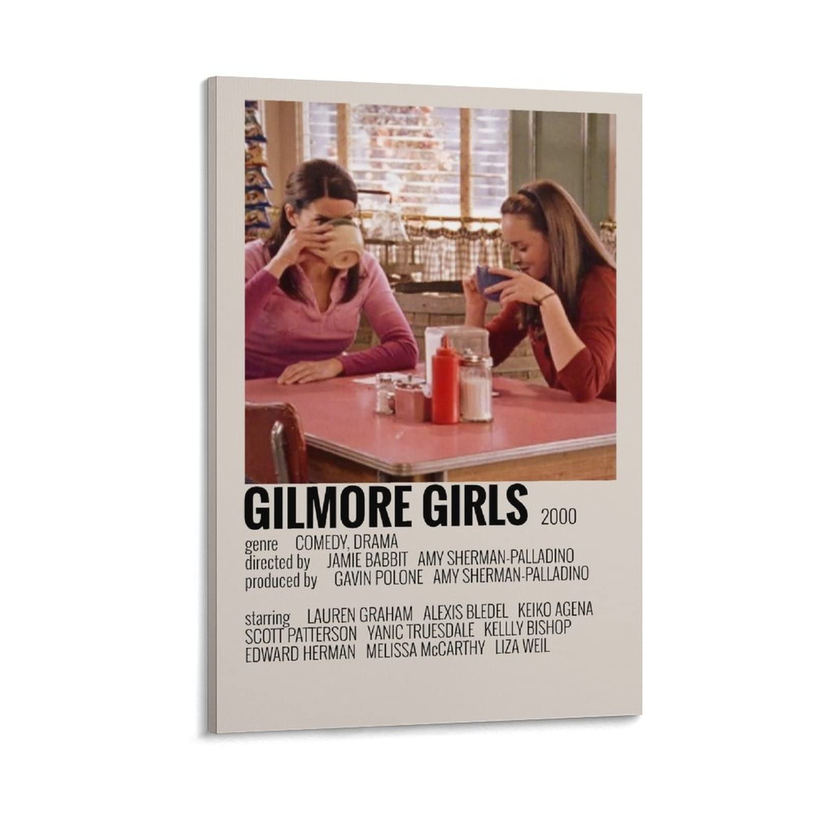 Amazon.com: 電視系列Gilmore Girls 90 年代復古海報帆布藝術海報和牆壁藝術圖片印刷現代家庭臥室裝飾海報16x24  英吋(40x60 公分) : 居家與廚房