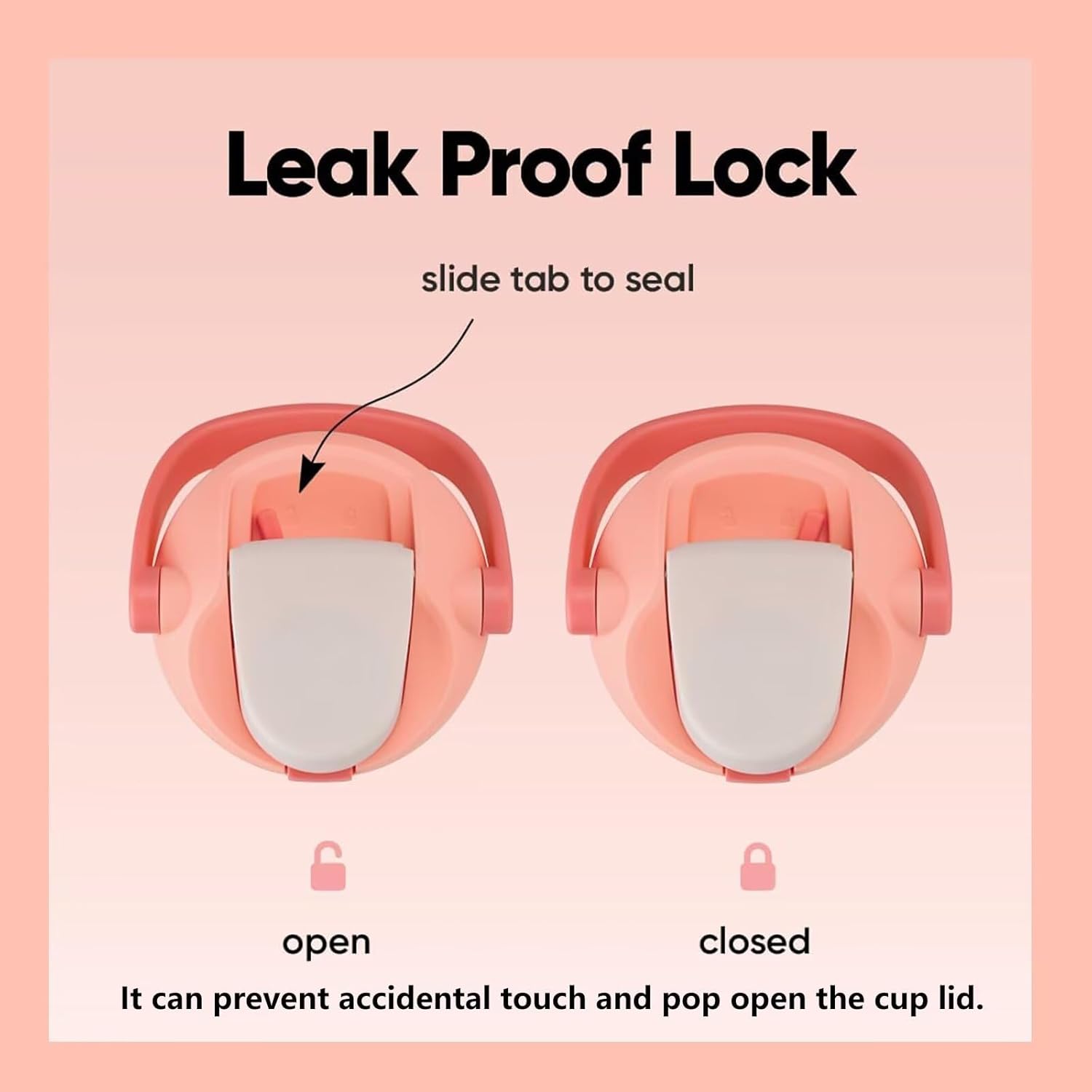 Replacement Lid for Owala FreeSip Sway 30 oz & 40 oz Water Bottle and Tumbler 40 oz, One Button Water Bottle Top Replacement Cap Compatible with Owala Freesip Sway Cup , Leakproof Lids Accessory - Image 4