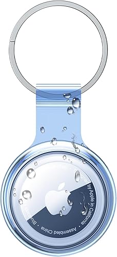 Soporte para Airtag compatible con Apple AirTags, impermeable, a prueba de polvo y anticolisión con material de TPU suave transparente multicolor