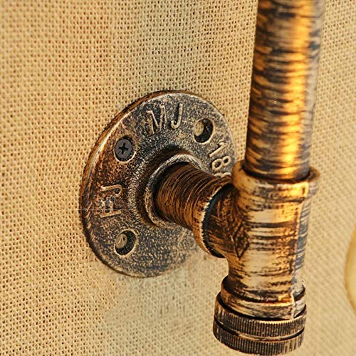 Aplique de Pared E27, Retro, Loft, Vintage, Steampunk, Tubo, luz de Pared, cafetería, Bar, Club, cabecera, Pasillo, Restaurante, lámpara de Pared, Sujetador