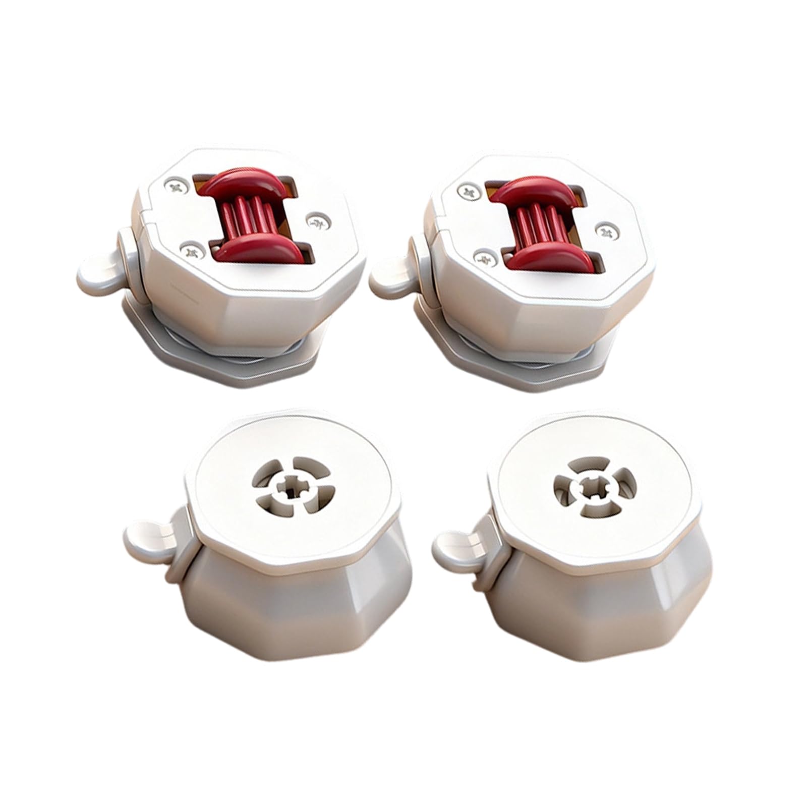 Fentency A 4Pcs Dhesive Casters Wheel None Drill Ppliance Rollers 360 Degree Rotation Sticky Pulley Sliders With Brake None Drill Universals Rollers